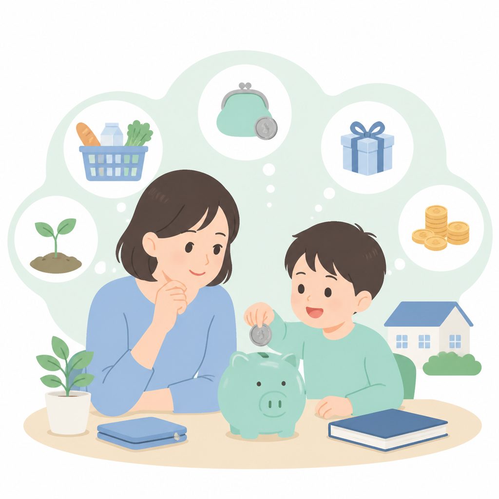 子どものお金教育、何から始める?親が読みたい1冊のイメージイラスト