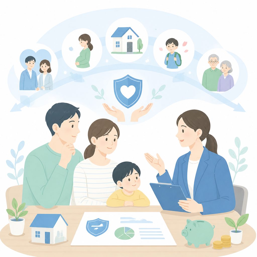 保険の見直しはいつすればいい?タイミングと相談先の選び方のイメージイラスト